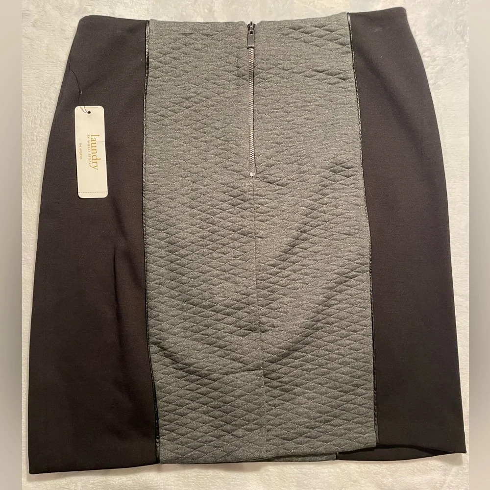 Laundry by Shelli Segal Charcoal Pencil Skirt size 2 NWT - Picture 7 of 9